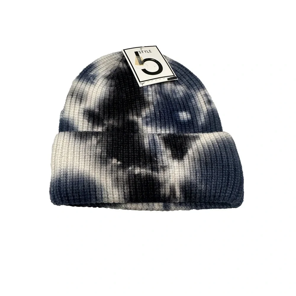 boys winter hat beanie blue white grey camo style 5 one size‎
